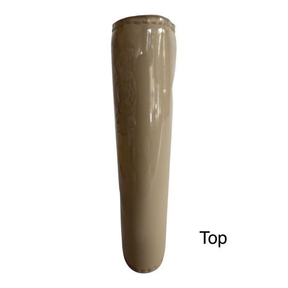 MCM Mini Patent Leather Wallet Beige Embossed Logo Coin Card/Holder Dusty NWOT - Picture 6 of 10